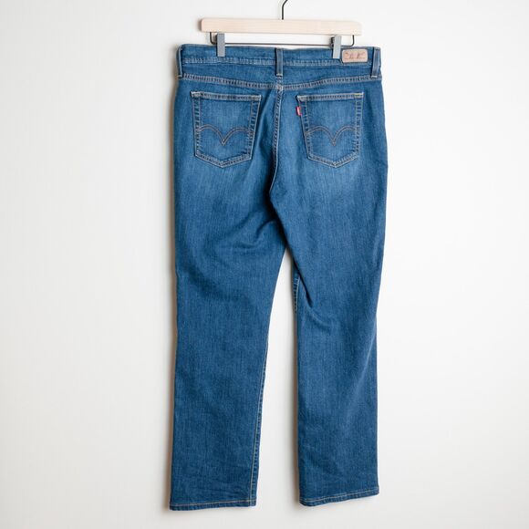 Levi's 505 Jeans Womens 32 x 32 Straight Leg Medium Wash - Picture 4 of 12